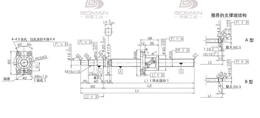 KURODA GP2005DS-BALR-1005B-C3F 网上卖的黑田丝杆是真是假